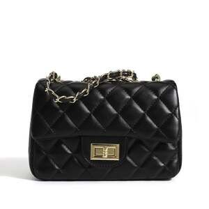 CHARHP & KEJNT Quilted Chain Strap Crossbody Shoulder Bag